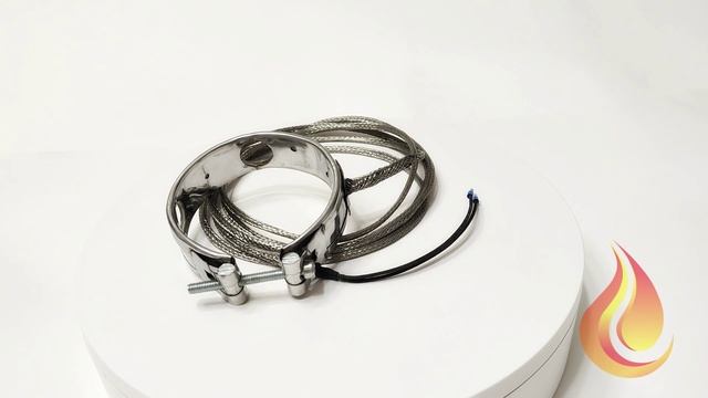Хомутовый нагреватель ХН 9,0х3,0/0,25 - 230 вывода провода в металлооплетке